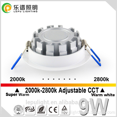 Super thin H31mm CCT cutout83mm dimmable 8w led cob recessed downlight